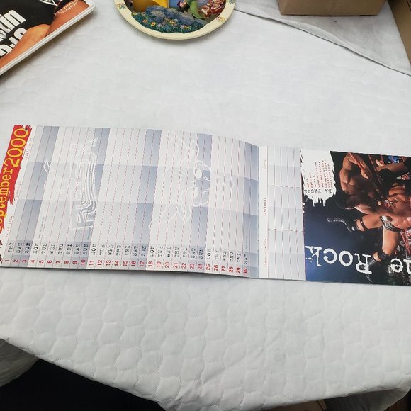 WWE Vintage Stone Cold Steve Austin Notebook and 2001 Locker Calendar - Picture 7 of 11